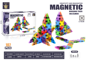 3.75 cm <strong>Mini</strong> Magnetic Tiles with <strong>Iron</strong> Box <strong>Building</strong> <strong>Block</strong> <strong>Set</strong> Magnetic Tiles Travel <strong>Set</strong> Festival Gifts for Children's School <strong>Toys</strong> - Product Image 6