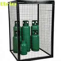 Cage de protection robuste en acier pour compresseur d'air, extérieure, verrouillable, design ventilé
