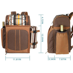 <span class=keywords><strong>Sac</strong></span> à <span class=keywords><strong>dos</strong></span> isotherme de grande capacité, sacoche d'extérieur pour pique-nique, nouvelle mode - Product Image 4