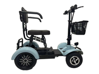 Vélo électrique pliable à 4 roues HLD pour personnes âgées, 48V 500W, scooter de mobilité compact pliable pour seniors et personnes handicapées