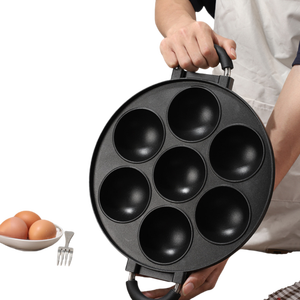Stampo per Torta Rotondo in Alluminio a 7 Fori Antiaderente Riutilizzabile Sicuro per Alimenti Durevole Facile da Sformare - Product Image 6