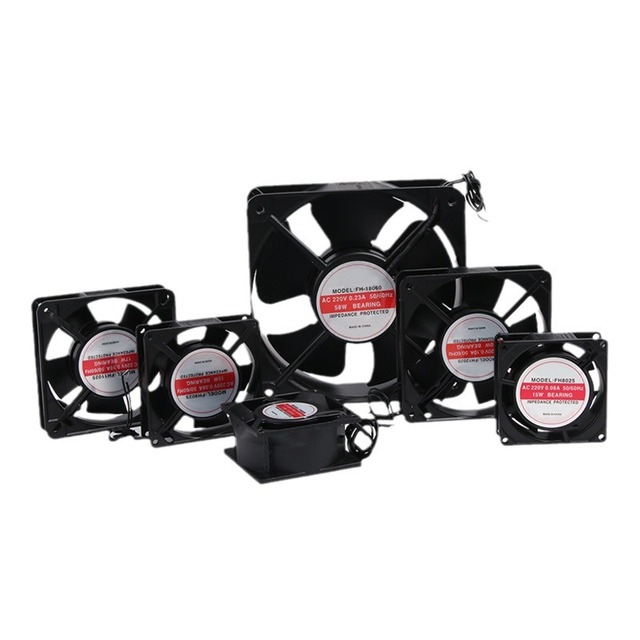 Wholesale Axial Fan AC 220/240V 0.12/0.14A Ball Bearing Temperature Control Cooling Fan Used for Central Processor