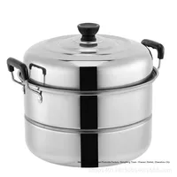 Yolecen Fabricant Épaissie En Acier Inoxydable Vapeur Pot Double Trois Couches Simple Double Panier pour Soupe Autres Aliments Cadeau