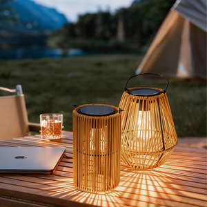 Prix de gros Lampes solaires LED de jardin avec capteur de lumière Contrôle blanc chaud IP44 Étanche Style rétro pour usage extérieur - Product Image 1
