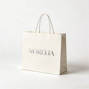 Sacs shopping personnalisés en papier imprimé avec poignées pour emballage cadeau, vente au détail, petites entreprises, magasins de vêtements - Product Image 2
