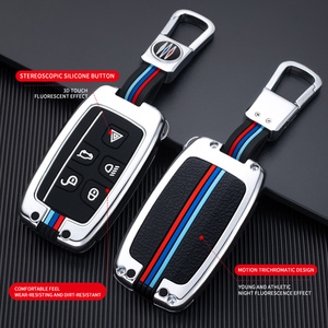 Funda Protectora para Llaves de Coche de Aleación de Zinc y Gel de Sílice para LAND ROVER Landrover <span class=keywords><strong>JAGUAR</strong></span> Xel Xfl Epace Fpace Xj, Llaveros, Bolsa para Llaves - Product Image 2