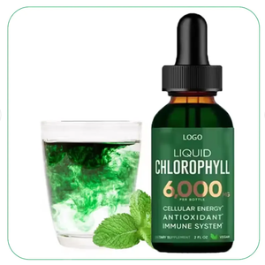 Ausreson OEM/ODM 6000mg de chlorophylle liquide perte de poids stimuler le système immunitaire organique végétalien chlorophylle gouttes liquides - Product Image 1