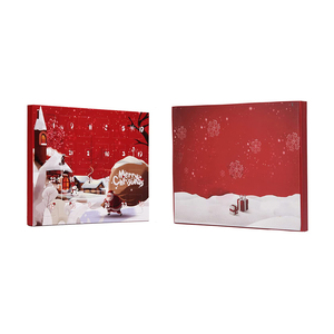 Caja <span class=keywords><strong>de</strong></span> <span class=keywords><strong>Calendario</strong></span> <span class=keywords><strong>de</strong></span> <span class=keywords><strong>Adviento</strong></span> <span class=keywords><strong>de</strong></span> Lujo para Galletas o <span class=keywords><strong>Maquillaje</strong></span>, Vacía, Impresa con Diseño Navideño <span class=keywords><strong>2023</strong></span>, con Laminado Mate, Recubrimiento UV y Relieve - Product Image 4