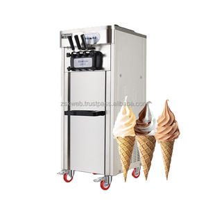 Nouvelle machine à crème glacée molle automatique à trois têtes en acier inoxydable, pour café, restauration, dessert à haut rendement - Product Image 4