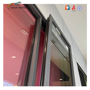 Hợp kim nhôm cách âm hiện đại ngang đôi cửa sổ cửa sổ màn hình thép không gỉ để giảm tiếng ồn căn hộ - Product Image 5