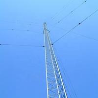 Tour d'antenne triangulaire en treillis métallique galvanisé pour éoliennes et télécommunications, 30M 60M 80M 90M 100M 120M, 3 poteaux