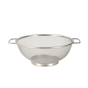 Ensemble de passoires en acier inoxydable 18cm 21cm 24cm 28cm avec double poignée, passoire à mailles fines pour le lavage des légumes et du riz en cuisine - Product Image 3