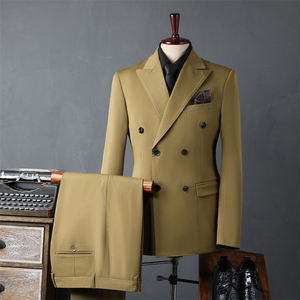 Abito Slim Fit da <span class=keywords><strong>uomo</strong></span> <span class=keywords><strong>blazer</strong></span> abiti da sposa con chiusura a bottoni <span class=keywords><strong>giacca</strong></span> da lavoro <span class=keywords><strong>uomo</strong></span> taglie forti estate stagione invernale - Product Image 5