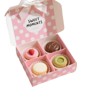 INS Style coréen Macaron pour biscuits bouffées beignets Desserts occidentaux gâteaux pâtisseries au jaune d'oeuf salé boîtes de papier de stockage de nourriture vides - Product Image 2