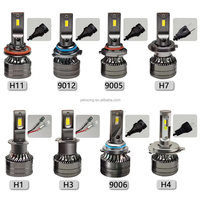 K5c Lampu Sorot Mobil Led H7 Foco H4 H11 Hb3 Hb4 Kit Lampu Kabut Otomatis H3 880 Aozoom Super Terang Led H7