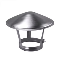 Bouchon de cheminée carré en acier inoxydable 304 toit terrasse tuyau d'échappement couvercle d'évent de fumée bouchon de cheminée étanche à la pluie et au vent