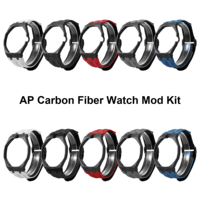 Boîtier de montre en fibre de carbone personnalisé Lionorm Royal Pop avec bracelet en caoutchouc FKM pour AP -swatch Royal Pop Kit de modification de montre de luxe protectrice