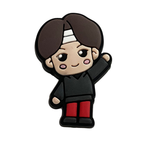 Breloques de chaussures en PVC <span class=keywords><strong>BTS</strong></span> pour garçons, décorations de chaussures pour enfants, cadeaux personnalisés en gros - Product Image 6