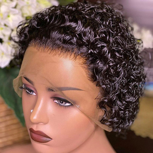 Wholesale <strong>Pixie</strong> Cut <strong>Wig</strong> Full Lace Human Hair Glueless <strong>Wig</strong> Wear and Go Raw Bumese Human Hair <strong>Wig</strong> for Women - Product Image 3