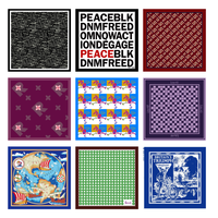 Personnalisable Agence Officielle Souvenir Exclusif De Luxe Carré Foulard En Soie Solennel Sérieux Bleu Vert Jaune Badges