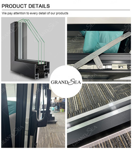 <span class=keywords><strong>Finestra</strong></span> <span class=keywords><strong>a</strong></span> Battente in Alluminio con Telaio Sottile Certificata CE, Antivento e Insonorizzata, con Apertura <span class=keywords><strong>a</strong></span> <span class=keywords><strong>Ribalta</strong></span> - Product Image 3