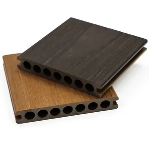 Veranda Solid Wpc Terrace Wpc Flooring Capped Wood Fiber Waterproof Outdoor Composite Decking Anti-Slip/