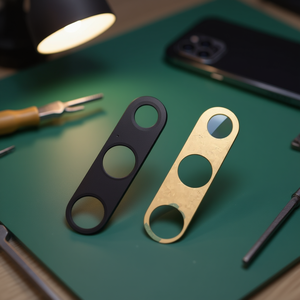 Repuesto de Lente de Cámara para Huawei P30 Lite, Diseño de 3 Orificios, Material ABS Negro y Dorado - Product Image 3