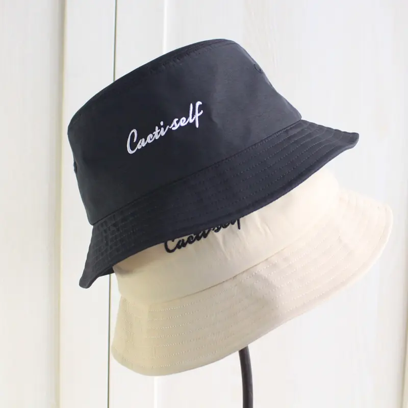 YKH vente en gros de chapeau seau en coton brodé avec votre propre logo personnalisé hiver design