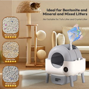 Elecpet Bac à Litière pour Chat Intelligent avec Tamis pour Chats, Autonettoyant Automatique et Rapide - Product Image 4