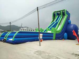 Xinyue - Tobogán Acuático Inflable <span class=keywords><strong>de</strong></span> PVC <span class=keywords><strong>de</strong></span> 2 Carriles, Personalizable, con Logotipo en Color Personalizado, Garantía <span class=keywords><strong>de</strong></span> 2-3 Años, para Parques <span class=keywords><strong>de</strong></span> Trampolines - Product Image 2