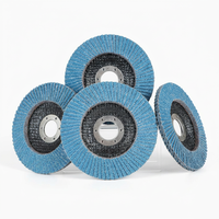 Disque à lamelles Fortunebrasive 4 pouces (100 mm) en oxyde d'aluminium calciné bleu, grain 40-120, pour meuleuse d'angle, polissage de métaux et acier inoxydable, OEM