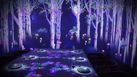 2025 Lumière animée sur la table Resutarant Restaurant immersif Projecteur de cartographie 3d interactif Bureau holographique