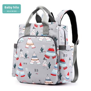 Bolsa de Pañales de Gran Capacidad, Impermeable, de Poliéster, para Salidas, con Doble Asa y Múltiples Compartimentos, para Mujer - Product Image 6