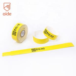 Einweg wasserdichter Qr-Code Benutzer definiertes Druckpapier Thermo armband Krankenhaus armband Direkte thermische Armbänder - Product Image 3