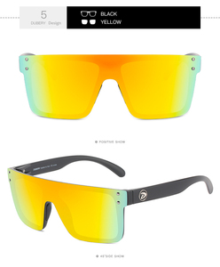 DUBERY 2026 Lunettes de soleil surdimensionnées pour hommes, montures bleues, rouges et jaunes, lunettes de soleil tendance, monture épaisse, lunettes de soleil de cyclisme, lunettes de soleil <span class=keywords><strong>Kingseven</strong></span> - Product Image 2