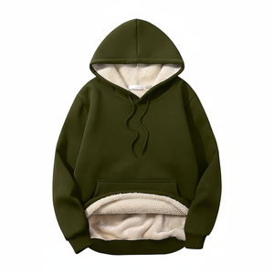 Sudadera con Capucha Oversize de Hip Hop para Hombre, con Bolsillo Canguro, Lavado Ácido, Estilo Urbano, Hombros Caídos, Gruesa para Invierno, 100% Algodón Felpa - Product Image 1