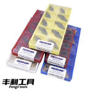 แผ่นแทรกทังสเตนคาร์ไบด์เคลือบพีวีซีสำหรับเครื่องกลึงโลหะสำหรับ WCMX04/05/06/08-MF LF6018S MF - Product Image 6