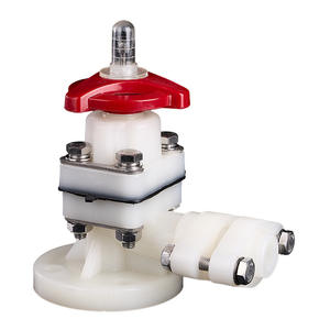 Vanne de niveau à double bride Rongsheng en PVDF pour réservoir de stockage de liquide/réservoir d'eau, vanne d'observation de niveau à bride - Product Image 1