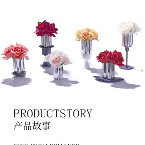 น้ำหอมปรับอากาศกลิ่นกุหลาบ Meijia แบบกระบอกแก้ว ทำด้วยมือ กลิ่นหอมติดทนนาน ชุดก้านไม้หอม - Product Image 2