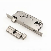 Serrure multipoints de haute qualité, durable, ignifuge, 8550 mm, avec corps de serrure à mortaise et cylindre à bouton rotatif pour diverses portes