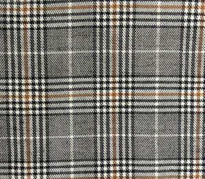 Tela a Cuadros Elegante, 72% Poliéster, 26% Rayón, 2% Elastano, Teñida con Hilo, 57 Pulgadas de Ancho, 230 g/m², Textil de Moda - Product Image 2