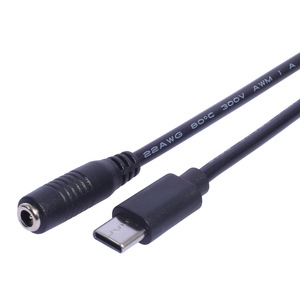 DC 3,5x1,35mm Buchse auf Typ-C Stecker Hochgeschwindigkeits-3A bis zu 15W PVC-Ladekabel 20cm für Mobiltelefon & Kamera - Product Image 5