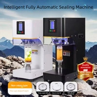 Machine de scellage automatique commerciale intelligente pour canettes, machine de capsulage de gobelets en aluminium pour les salons de thé au lait