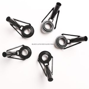 ปลายเบ็ดตกปลาป้องกันการพันกัน30ชิ้น/กล่องแหวนด้านบนเซรามิกสแตนเลสสตีลคู่มือปลายคันเบ็ด DIY - Product Image 2