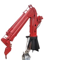 Hydraulic Pick-up Truck Side Boom Lift Crane with Derricking Jibs