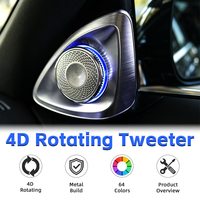 Haut-parleur rotatif 4D 64 couleurs avec éclairage d'ambiance pour kit de mise à niveau des aigus de l'intérieur de voiture Classe S W223