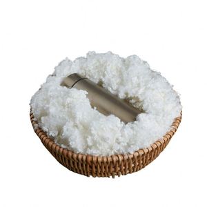 Material de Relleno de <span class=keywords><strong>Fibra</strong></span> de Poliéster Conjugada <span class=keywords><strong>Hueca</strong></span> Súper Corta, Hipoalergénico, Hidrófilo, de Color Blanco, PSF 7D - Product Image 2