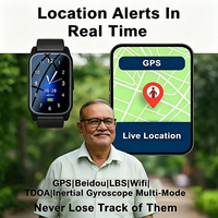 Reloj Inteligente 4G para Personas Mayores con GPS, WiFi, LBS, Llamadas SOS, Monitoreo de Salud, Detección de Caídas y Alarma para Adultos Mayores y Niños