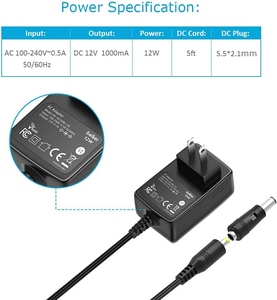 Adaptateur secteur 12V 1A AC/DC avec 10 embouts, <span class=keywords><strong>chargeur</strong></span> mural pour appareils électroniques domestiques, bande LED, caméra de sécurité, routeur - Product Image 4