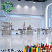 Machine de remplissage linéaire industrielle 5000 B/H à 2, 4, 6, 8, 10 têtes en acier 304L pour conditionneur de gel et d'émulsion en verre ovale ou rond de 2 L